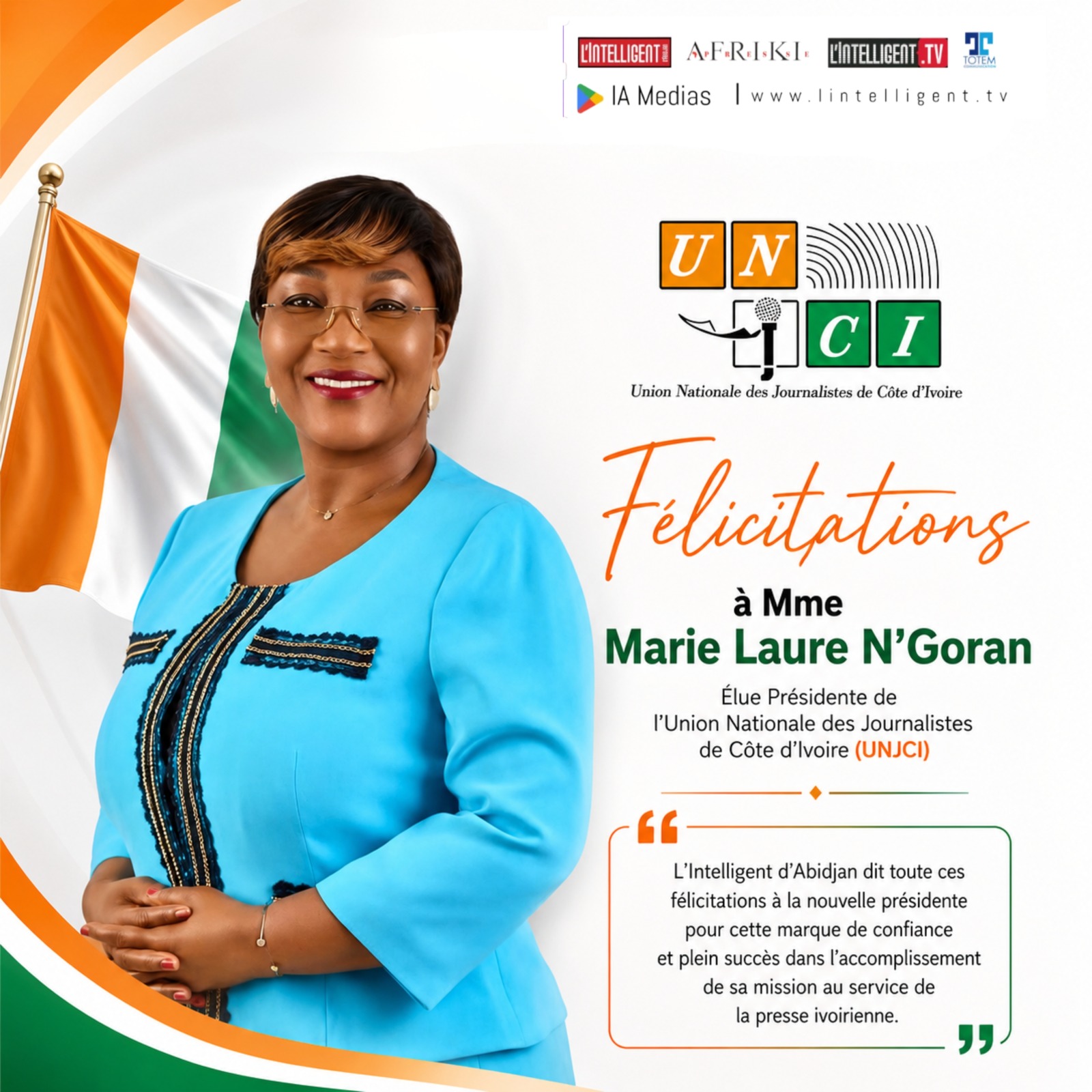 Marie Laure N'Goran élue présidente